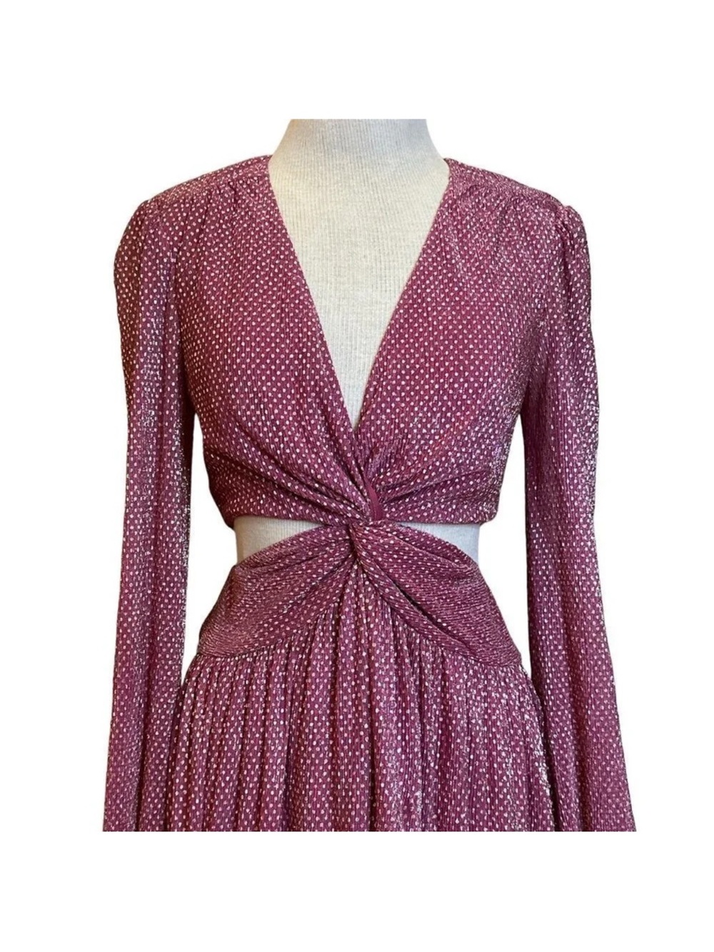 Ramy Brook Pink High-Low Twist-Front Maxi Dress - Picture 6 of 10